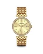 Montre Femme en Acier Quartz Symphony dorée