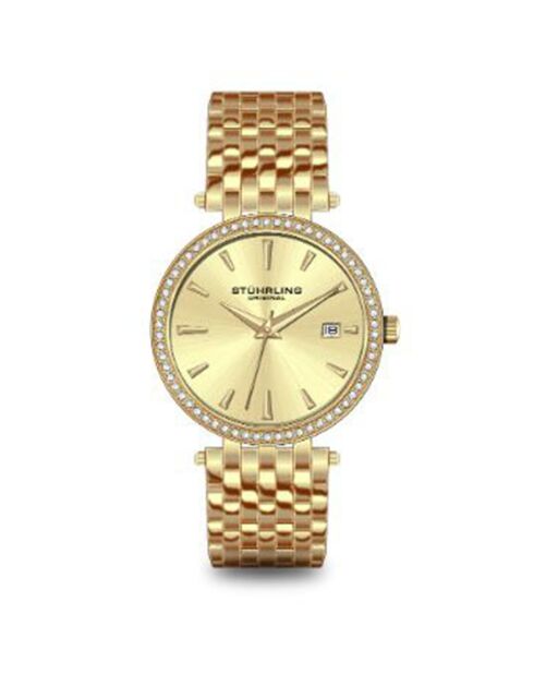 Montre Femme en Acier Quartz Symphony dorée