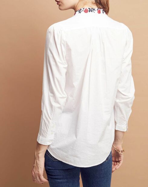 Chemise Florencia en Coton blanche