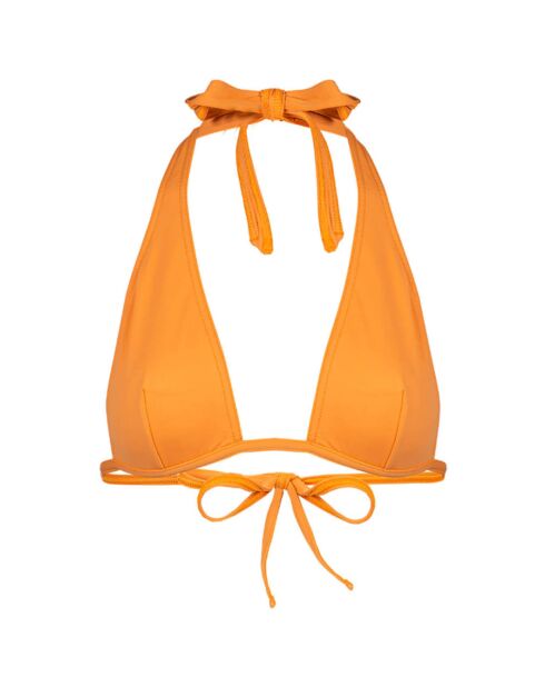 David okerkleurige triangelbikinitop