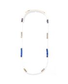 Ihuicatl Halskette aus weißem Opal, Lapis und Labradorit