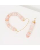 Boucle d'oreilles Citlalli en Opale rose