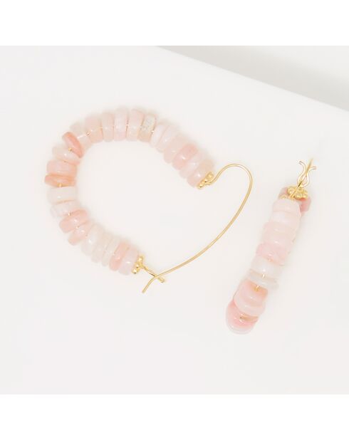Boucle d'oreilles Citlalli en Opale rose