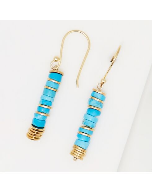 Boucles d'oreilles Quetzal en Turquoise