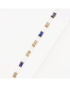 Ihuicatl-armband in wit opaal, lapis en labradoriet