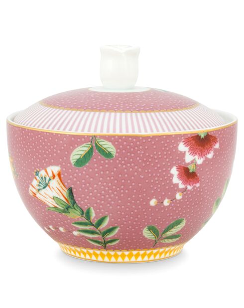 La Majorelle Zuckerdose aus rosafarbenem Porzellan - 30 cl