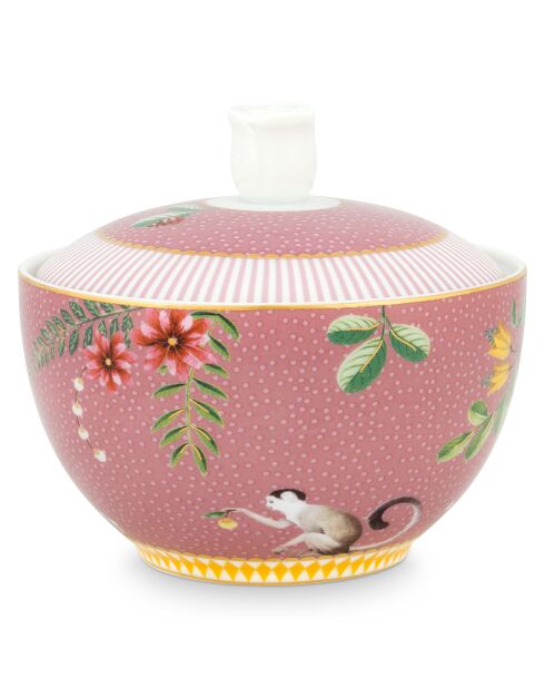 La Majorelle Zuckerdose aus rosafarbenem Porzellan - 30 cl