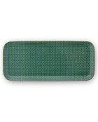 Stern rechteckige Porzellan-Badeschale grün - 11,8x26,6 cm