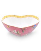 Plat de cuisson coeur en Porcelaine La Majorelle rose - 8x19.5x21.3 cm