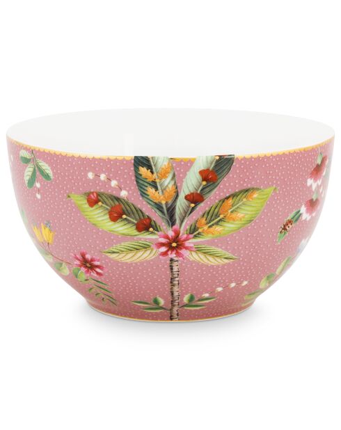 6 Bols en Porcelaine La Majorelle roses - 8.1x15 cm