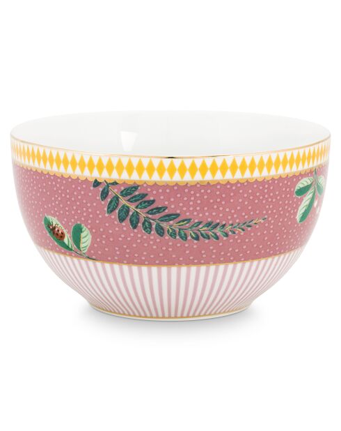 6 Bols en Porcelaine La Majorelle roses - D.12 cm