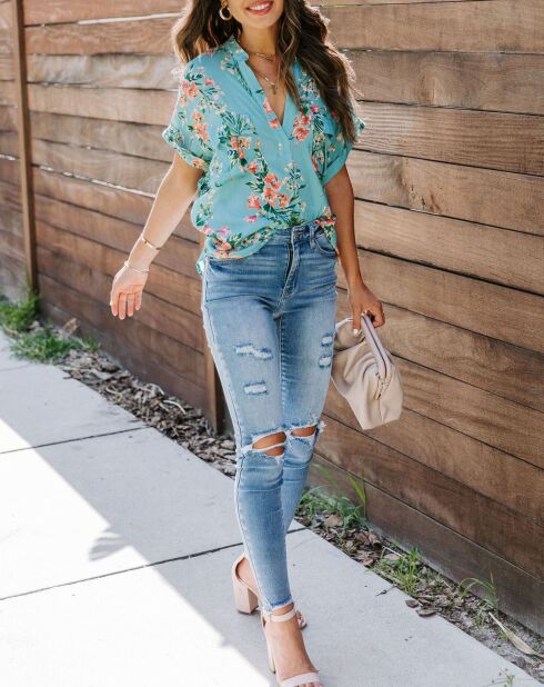 Blouse Alice verte