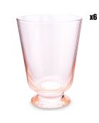 6 Verres à eau roses - 36 cl