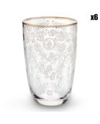 6 Verres à eau Longdrink Early Bird transparents - 40 cl