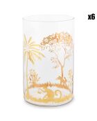 6 Longdrinkglazen La Majorelle gouden glazen - 36 cl