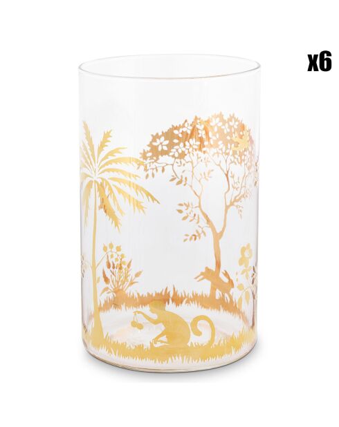 6 Longdrinkglas La Majorelle Goldgläser - 36 cl