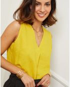 Top 100% Lin Yala jaune safran