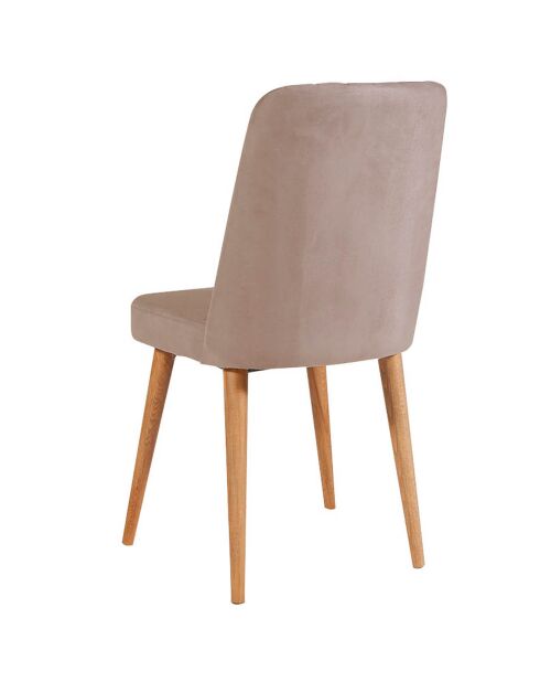 Chaise Vina pin atlantique/stone - 46x85x46 cm