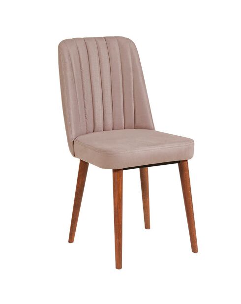 Chaise Vina noyer - 46x85x46 cm