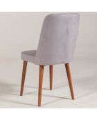 Vina 0701 notenhouten stoel - 46x85x46 cm