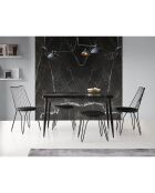 2 Chaises Ada 282 noires - 44x84x44 cm