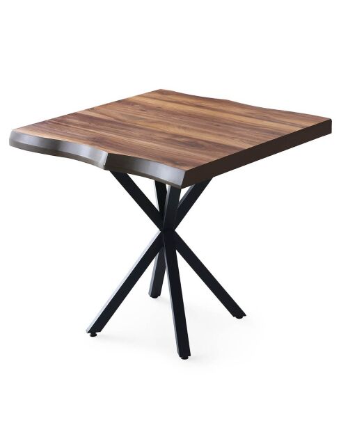 Table à manger Safir 1462 noyer - 80x75x80 cm