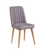 Table + 2 Chaises + Banc Santiago 0701 pin atlantique/gris