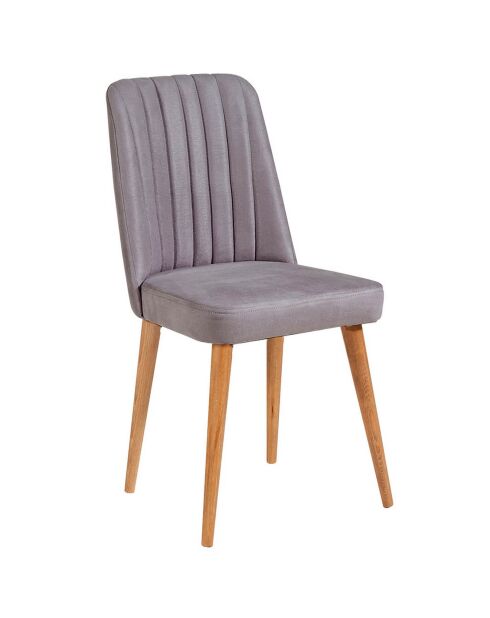 Table + 2 Chaises + Banc Santiago 0701 pin atlantique/gris