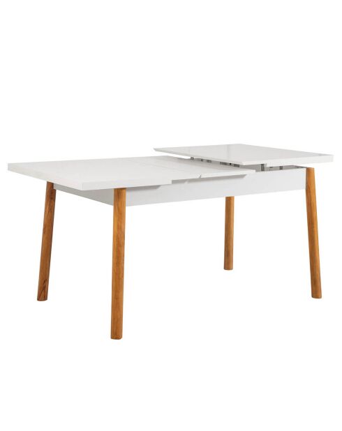 Table + 2 Chaises + Banc Santiago 0701 pin atlantique/blanc/gris