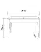 Table + 2 Chaises + Banc Vina 1070 pin atlantique