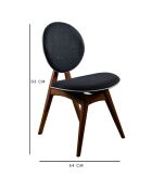 Table + 4 Chaises Touch Wooden noyer/anthracite