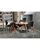 Table + 4 Chaises Touch Wooden noyer/anthracite