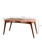 Table + 4 Chaises Touch Wooden noyer/crème