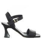 Sandales en Cuir Cassandra noires - Talon 8 cm