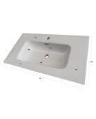 Vasque à encastrer Cesare blanche - 71x46.5 cm