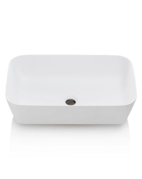 Vasque d'appui Dublin 3 blanche - 55x35x13.5 cm