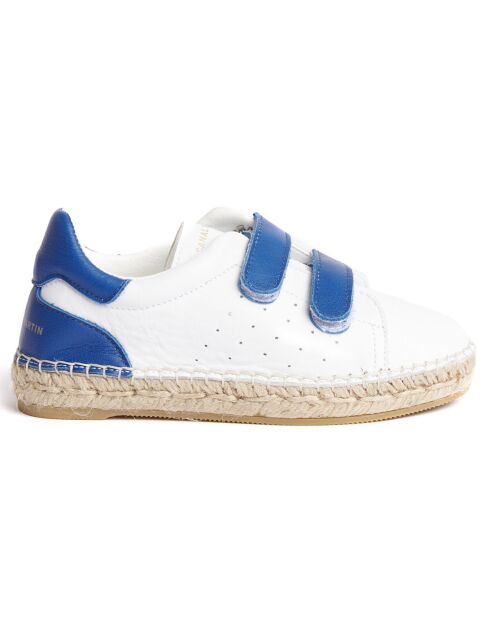 Baskets espadrilles en Cuir bleues