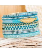 Manchette Ethnogos turquoise