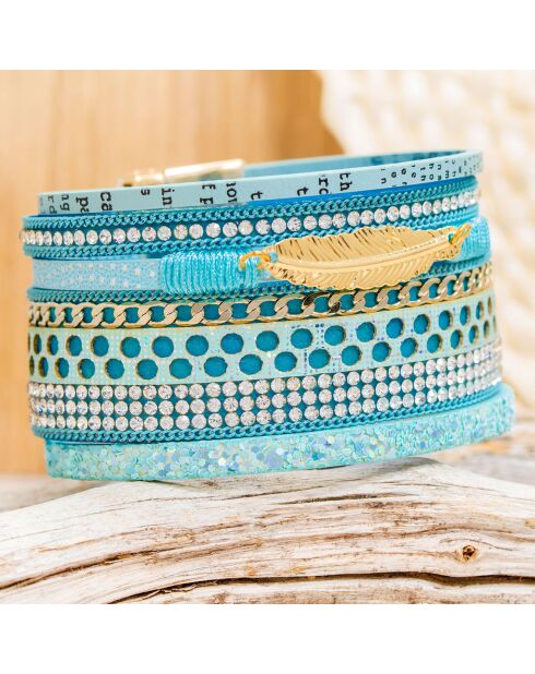 Manchette Ethnogos turquoise