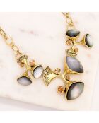 Parure Collier & Boucles d'oreilles Osnika dorée