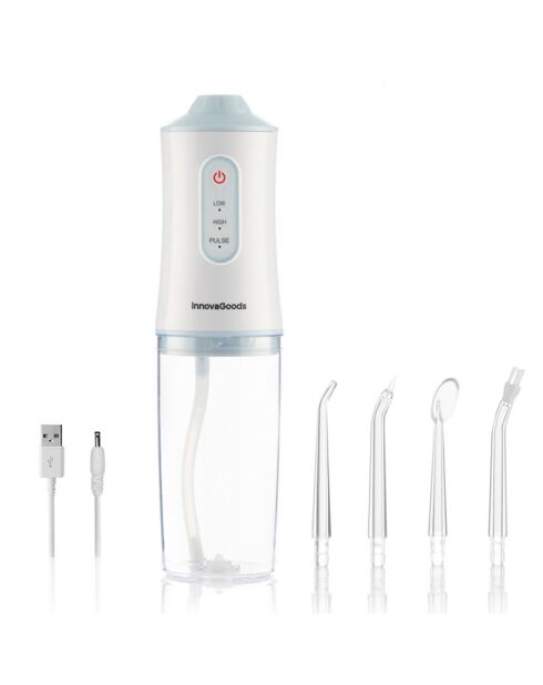 Irrigateur buccal rechargeable portable blanc