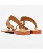 Sandales en Cuir Santorin naturel