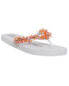 Tongs Nova blanc/orange