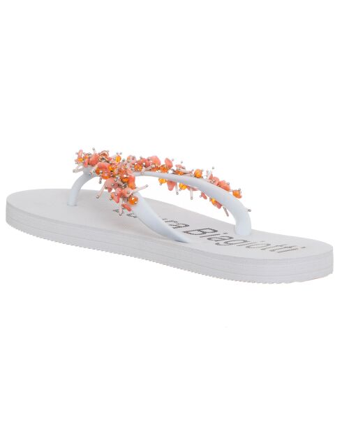 Tongs Nova blanc/orange