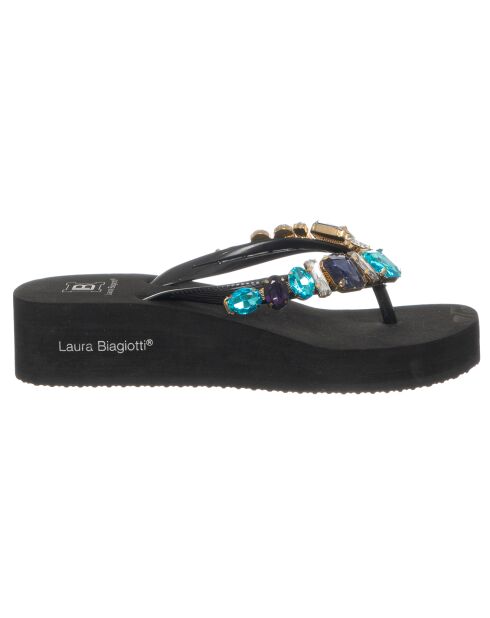 Tongs Compensées Skyala noires