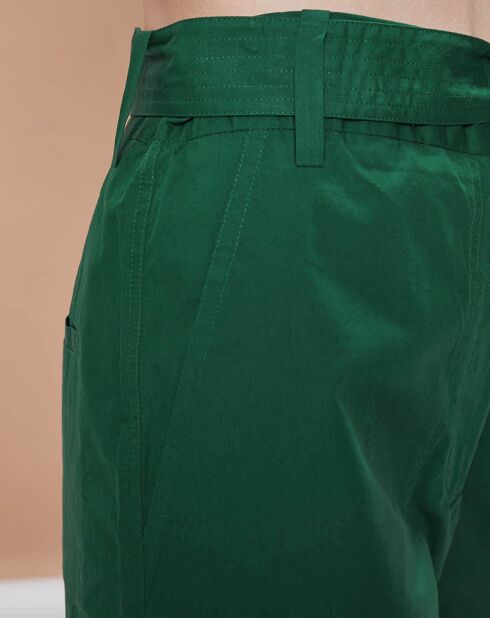 Short en Popeline Mano vert jungle