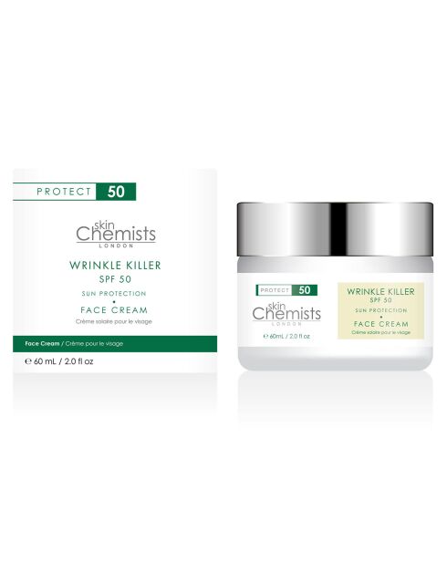 Protection Solaire Jour Hydratante SPF 50 Wrinkle Killer - 60 ml