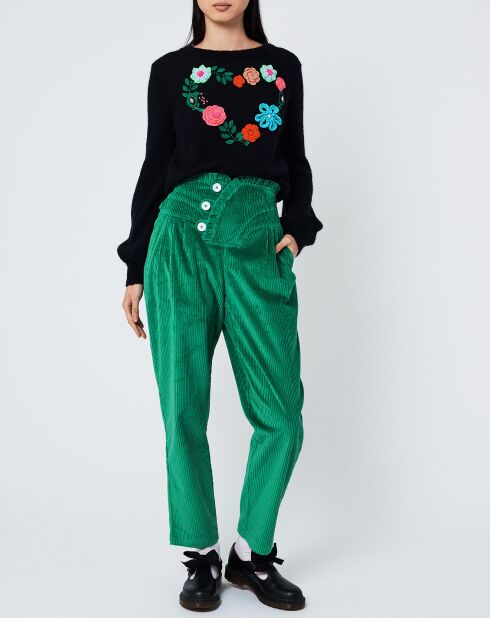 Pantalon Bettina vert emeraude