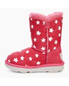 Boots fourrées Laine en Velours de cuir Bailey Button Starlight roses