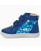 Sneakers en Toile & Cuir Rennon II bleues